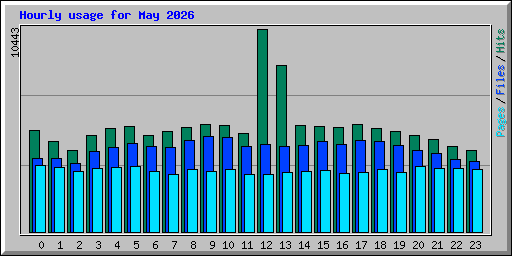 Hourly usage for May 2026