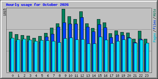 Hourly usage for October 2026